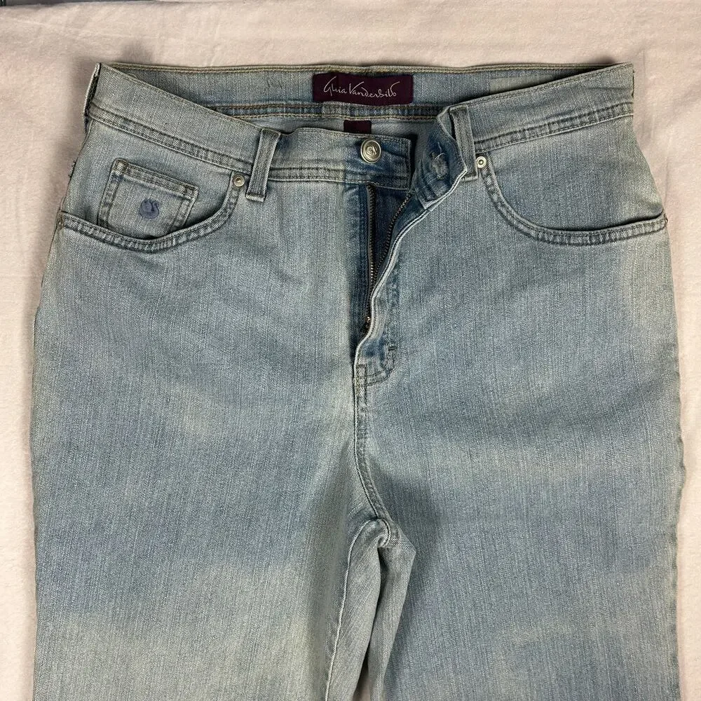 Gloria Vanderbilt Classic High Rise Tapered Jeans - Light Wash - Size 12 - Picture 5 of 13